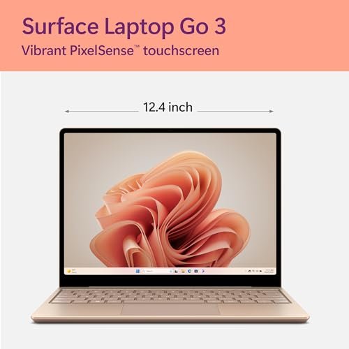 Microsoft Surface Laptop Go 3: Slim 12.4" Intel i5 Ultraportable Touchscreen Notebook - Image 2