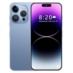 A SLICE RED I14 Pro Max Unlocked Cell Phone,Long Battery Life 6.82" HD Screen Unlocked Phones,Android13 6+256GB Smartphone with 128G Memory Card,Dual SIM/Fingerprint Lock/Face ID/GPS(Blue)