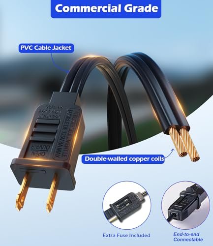 "120FT LED Outdoor String Lights - Shatterproof Edison Bulbs, Waterproof" - Image 6