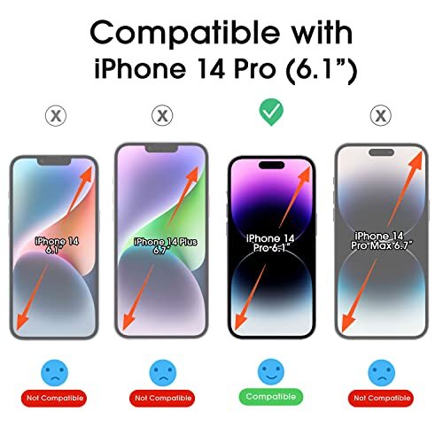 iPhone 14 Pro Tempered Glass Screen Protector | Easy Install | Full Coverage - Image 2