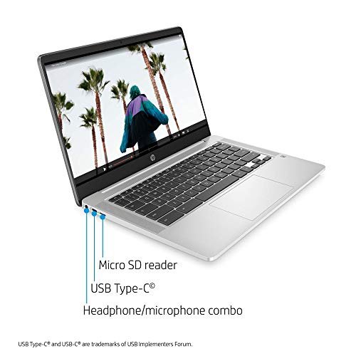 HP 14" Chromebook 2020 Renewed, Intel N5000, 4GB RAM, 64GB eMMC, HD Display - Image 2