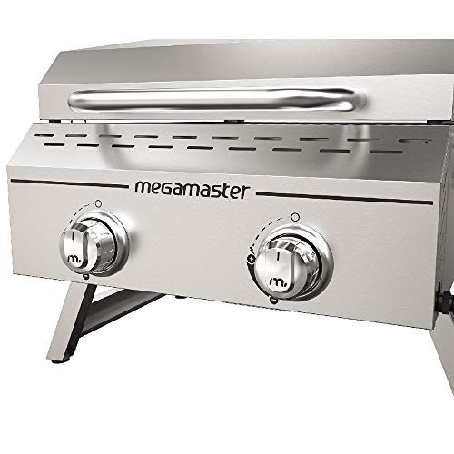 Portable 2-Burner Stainless Steel Grill | Camping Outdoor Kitchen BBQ