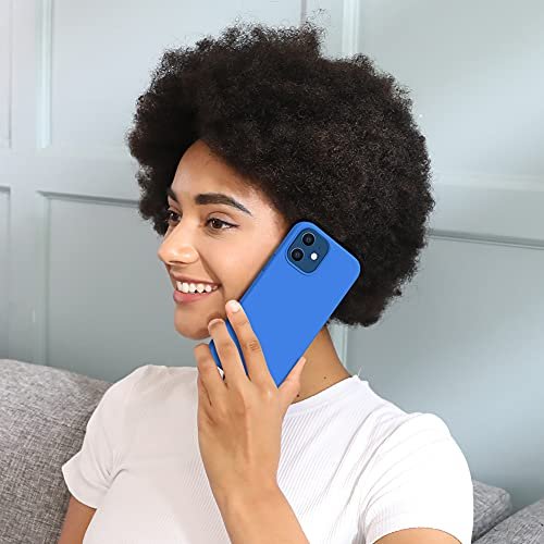 iPhone 12/12 Pro Case - Liquid Silicone, Shockproof, Full Protection, Blue - Image 7