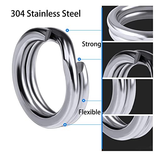 Halyuhn 200Pcs Durable Stainless Steel Double Jump Rings with Plier - Image 5