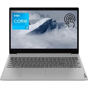 LENOVO IdeaPad 3i Laptop, 15.6" HD Touchscreen Display, Intel Core i3-1115G4 Processor, 12GB DDR4 RAM, 256GB PCIe SSD, Bluetooth, Webcam, Wi-Fi 6, HDMI, Windows 11 Home, Grey