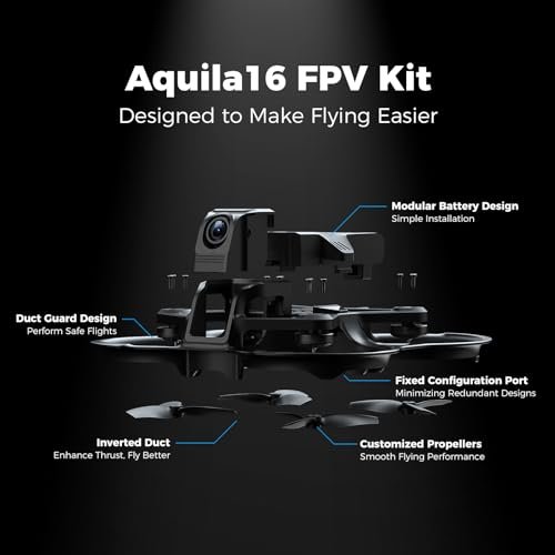 Beginner FPV Drone Kit: Aquila16 Indoor/Outdoor RC Quadcopter w/ DVR - Image 3