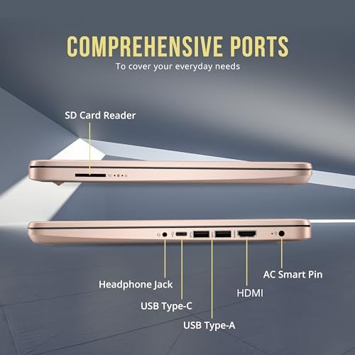 Lightweight HP Stream 14" Laptop, Celeron N4120, 16GB RAM, Portable Productivity Gold - Image 9