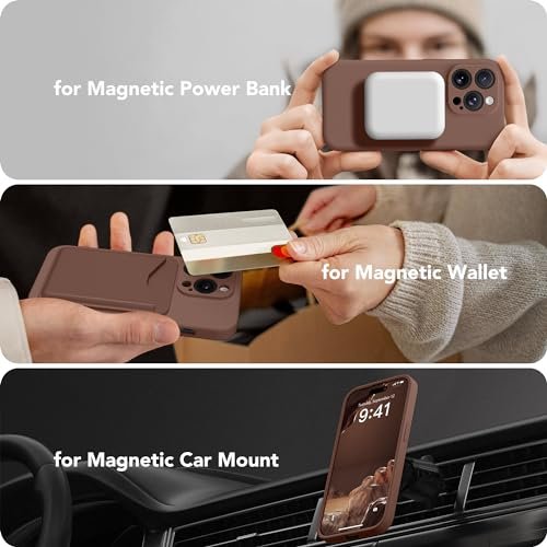 SuydanBox Magnetic Case for iPhone 13 Pro Max, MagSafe, Shockproof, Brown - Image 5