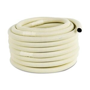 "Flehomo 50 Ft Mini Split Drain Hose - 5/8" UV-Resistant AC Line Pipe"