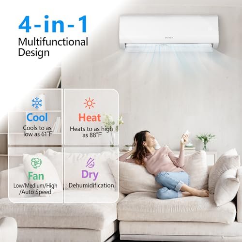 ROVSUN Dual Zone Mini Split AC/Heat, 18,000 BTU, 19 SEER2, 25Ft Line Set - Image 2