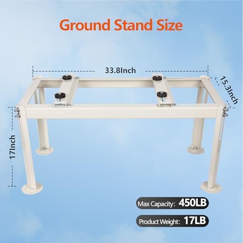 Heavy-Duty Mini Split AC Stand | 9-24k BTU Outdoor Condenser Bracket Support - Image 4