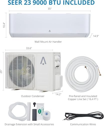 "9000 BTU Alexa-Enabled Mini Split AC/Heater, 23 SEER2, WiFi, 450 Sq. Ft" - Image 5