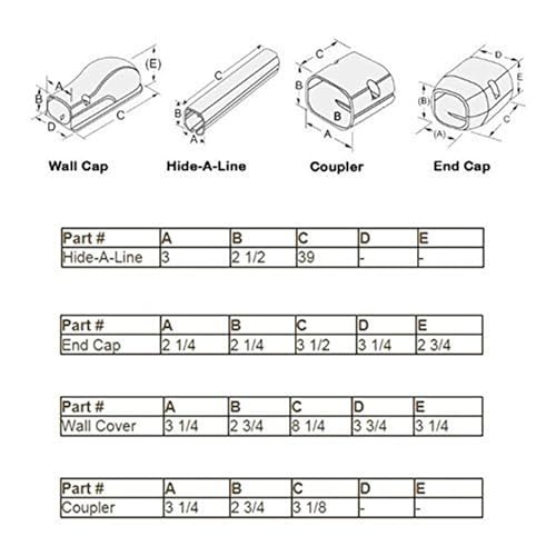Paintable Mini Split Line Cover Kit - Weatherproof, Easy Install, 3"x7.5' - Image 7