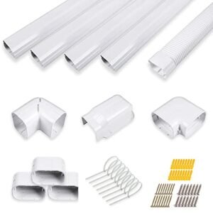 LyPrem 16.5Ft PVC Line Cover Kit for Mini Split & Central AC Systems