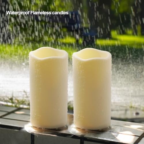Waterproof LED Flameless Candles: Remote, Timer, Battery Powered Outdoor Decor - Image 6