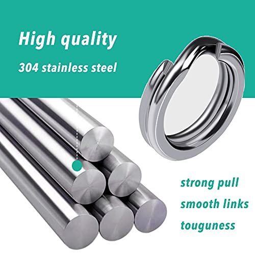 Halyuhn 200Pcs Durable Stainless Steel Double Jump Rings with Plier - Image 8