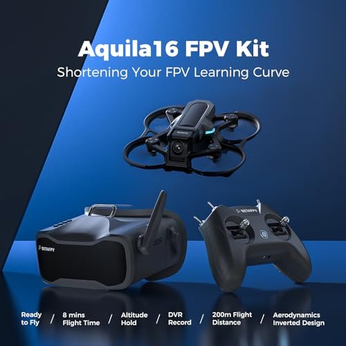 Beginner FPV Drone Kit: Aquila16 Indoor/Outdoor RC Quadcopter w/ DVR - Image 2