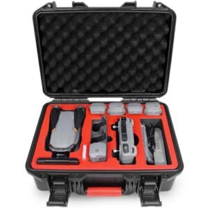 FPVtosky Hard Case for DJI Air 3S Air 3 Drone/Fly More Combo, Waterproof Air 3S Air 3 Hard Shell Carrying Case Accessories, Compatible with DJI RC2/ RC-N2/ RC Pro, Up to 8 Batteries
