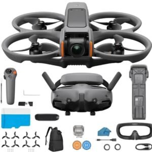 DJI Avata 2 FPV Drone with Camera Built-in Propeller Guard, Drone Compliant with FAA Remote ID With 128gb Micro SD, Backpack, Landing Pad More Bundle