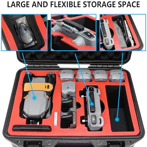 DJI Air 3 Drone Case: Waterproof, Rugged, Fits 8 Batteries & RC Controllers - Image 4