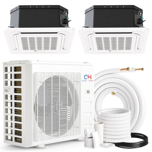 Cooper&Hunter 18k BTU Multi Zone Mini Split AC/Heat Pump | 22.9 SEER2 Ceiling Cassette System