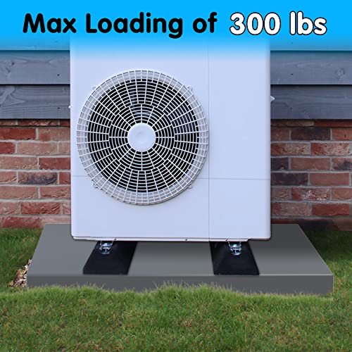 Durable Mini Split AC Pad - Gray 18x38x3 Condenser Unit Base Support Platform - Image 4