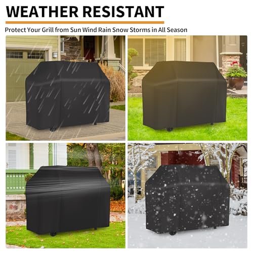 Premium 58" Waterproof BBQ Grill Cover - Weber, Brinkmann, Nexgrill Compatible - Image 6