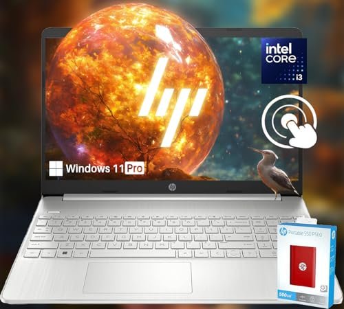 HP Newest Pavilion 15.6" Touchscreen Laptop • Intel 12th-Gen 6 Core Processor • 40GB RAM • 1TB Storage (512GB SSD & 500GB HP P500 Portable SSD Red)• Type-C • Webcam • HDMI • Windows 11 Pro