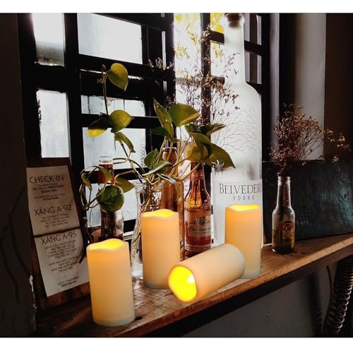 Waterproof LED Flameless Candles: Remote, Timer, Battery Powered Outdoor Decor - Image 2