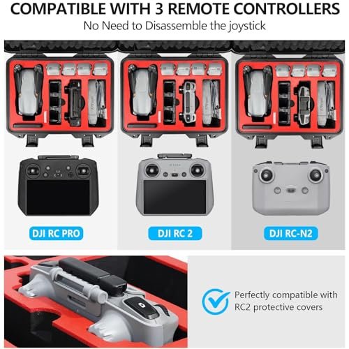 DJI Air 3 Drone Case: Waterproof, Rugged, Fits 8 Batteries & RC Controllers - Image 8
