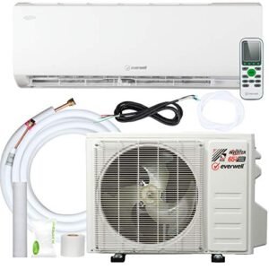 Everwell 12,000 BTU Inverter Minisplit, 20 SEER, Cooling-Only, 220V System