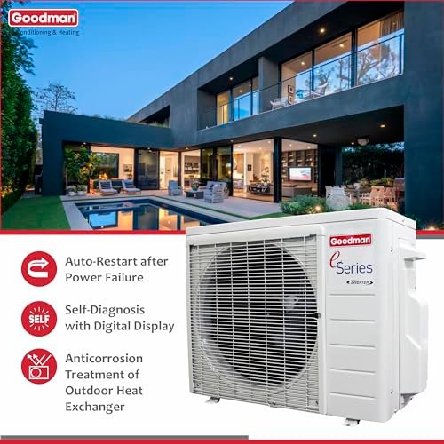 Goodman 18K BTU Inverter Mini Split Heat Pump AC System | 18 SEER2 | 15-ft Kit - Image 4
