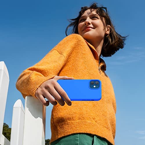 iPhone 12/12 Pro Case - Liquid Silicone, Shockproof, Full Protection, Blue - Image 6