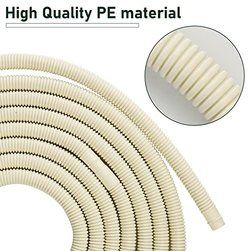 "Flehomo 50 Ft Mini Split Drain Hose - 5/8" UV-Resistant AC Line Pipe" - Image 4