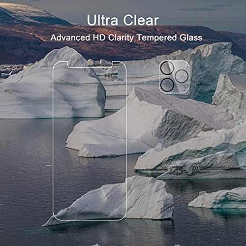 iPhone 12 Pro Max Glass Screen & Camera Lens Protector - 9H Hardness, HD Clear - Image 4