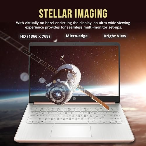 Lightweight HP Stream 14" Laptop, Celeron N4120, 16GB RAM, Portable Productivity Gold - Image 4