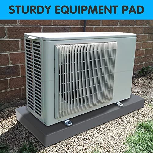 Durable Mini Split AC Pad - Gray 18x38x3 Condenser Unit Base Support Platform - Image 3