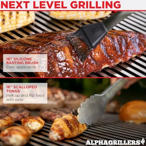 Premium Stainless Steel BBQ Grill Tools Set - Heavy Duty Grilling Accessories - Image 4