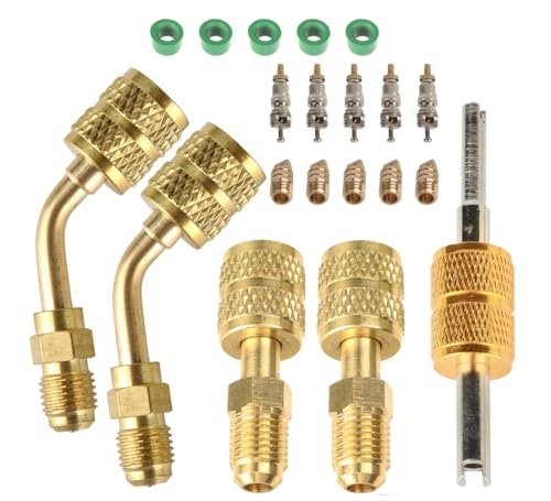 R410a HVAC Adapter: Mini Split Charging Port w/ Valve Core Remover