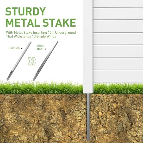 Vinyl Privacy Fence Panel 50x50 AC & Pool Equipment Enclosure (2-Pack) - Image 4