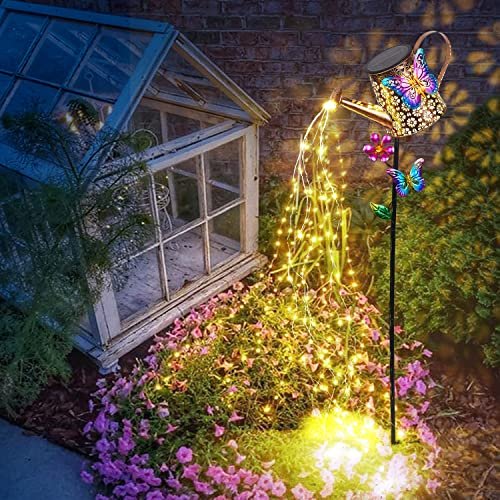 Solar Garden Watering Can Lights - Waterproof Decorative LED Stake Landscape Lamp - Image 6