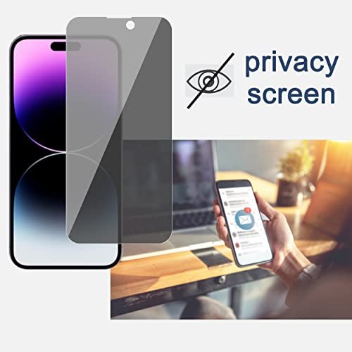 Ailun Privacy Screen & Camera Lens Protectors for iPhone 14 Pro Max 6.7" - Image 2