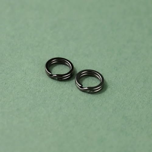 30Pcs Gun Black 8mm Double Jump Rings & Plier for Jewelry & Keychains - Image 6