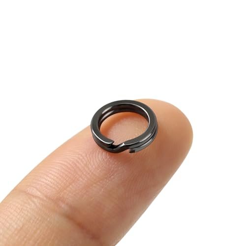 30Pcs Gun Black 8mm Double Jump Rings & Plier for Jewelry & Keychains