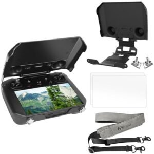 FPVtosky RC Pro Controller More Protector Kit for DJI Mavic 3 Accessories, Kit includes RC Pro Sun Hood Cover, RC Pro Lanyard, DJI RC Pro Accessories
