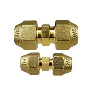 Copper AC Pipe Connector Set | 3/8" and 1/4" Flare Fitting Adapter