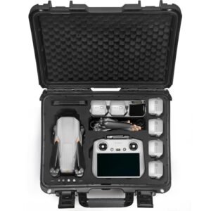 Lekufee Waterproof Carrying Case Compatible with DJI Air 3S/DJI Air 3 Drone/DJI Air 3S Fly More Combo/DJI RC Pro/DJI RC 2/DJI RC N3/N2 Remote Controller and Accessories(Case Only)