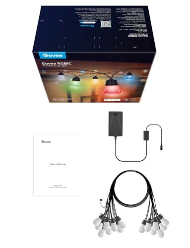 Govee 48ft RGBIC Smart Outdoor String Lights, Alexa-Compatible, Waterproof - Image 7