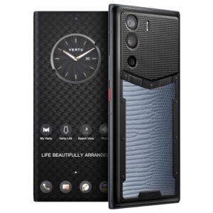 METAVERTU Web 3.0 Lizard Skin 5G Phone, Unlocked Android Smartphone, Secure Encrypted, Double Systems, 64MP Camera, 144Hz AMOLED Curved Display, Dual SIM, Fast Charge (Gradient Blue, 18G+1T)