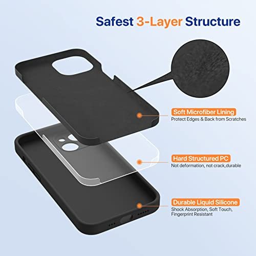 Miracase iPhone 14 Case: Tough Protection, Camera Shield, Silicone Grip 6.1" - Image 4